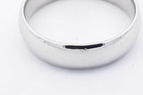 14k White Gold Wedding Band Ring 7.4 Grams Size 11 Eb0426pxzsa