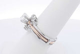1.02cttw Diamond Wedding Set 14k Yellow & White Gold 5.4g Size 8.5 Eb0326srxdu