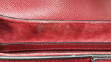 Christian Dior Medium Saddle Bag In Red Grained Leather Fw0126lzxzdu