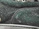 Christian Louboutin  Black Glitter Louis Junior Spikes Size 43 Eb0326lorde