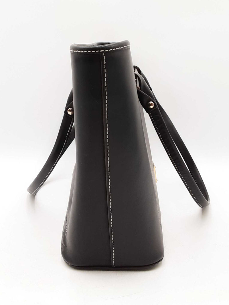 Dooney & Bourke Beacon Collection Slip Tote In Matte Black Leather Fw1025rzdu