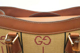 Gucci Diana Gg Raffia Bamboo Top Handle Tote Bag Eb0326sxzsa