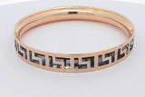 18k Yellow Gold Greek Key Bangle Bracelet 11.3 Grams Eb0626epxsa