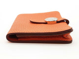 Hermes Dogon Orange Clemence Mini Card Holder Do1225lirde
