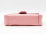 Gucci Marmont Medium Shoulder Bag In Pink Matelassé Chevron Leather Fw0925przdu