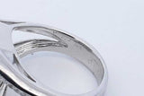 1.26cttw Diamond Split Shank 18k White Gold Ring8.6 Grams Size 5.75 Eb0626llxzde