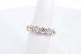 Approx. 6.5ctw Diamond Eternity Band 14k Rose Gold 4.54g Size 6.75 Eb1024cxxzsa