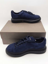 Alexander Mcqueen Oversized Navy Blue Suede Sneakers Size 43 Eb0126lxzsa