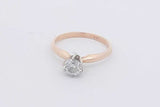 0.50ctw Diamond Solitaire Ring In 14k Yellow Gold 2 Grams Size 6 Eb0725oorsa