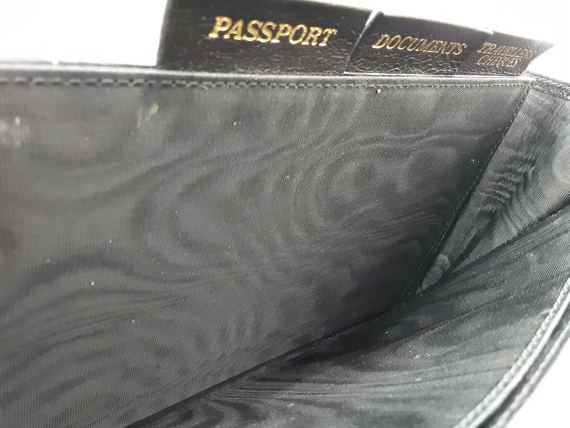 Yves Saint Laurent Ysl Black Leather Travel Wallet Clutch Do1025lorde