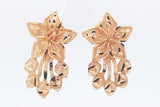 22k Yellow Gold Flower Screwback Earrings 6.1 Grams Eb0426irxsa