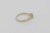 0.1cttw Diamond Ring In 14k Yellow Gold 2.5 Grams Size 6.5 Eb0926lrxsa