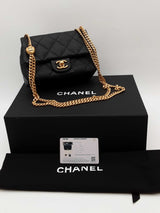 Chanel Black Quilted Caviar Leather Mini Sweetheart Flap Bag Eb0526wxxzde