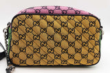 Gucci Gg Monogram Marmont Multicolor Canvas Camera Crossbody Bag Eb0526exzde