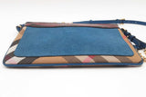 Burberry Check Canvas, Leather & Snakeskin Peyton Crossbody Bag Eb0126orxsa