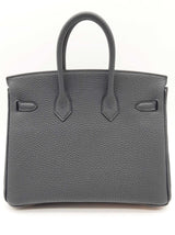 Hermes Birkin 25cm Gris Misty Gray Togo Gold Hardware Handbag Do0626oxzxzde