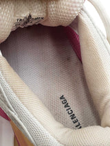Balenciaga Triple S Trainers In White & Pink Leather & Mesh Size 6 Fw0425lxzdu