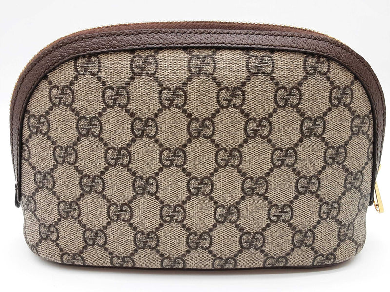 Gucci 625551 Ophidia Tan Gg Supreme Coated Canvas Cosmetics Pouch Do0325rxzde