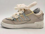Balmain Men's B-court Puffy Calfskin Skate Sneaker Gray Size 9 Aa1125lzxsa