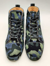 Christian Louboutin Louis Orlato Veau Velours Camoflage Sneakers Eb0125oxzsa