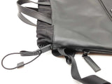 Prada Black Leather Drawstring Backpack Eb0626lxxzde