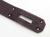 Hermes Birkin 35 Raisin Purple Clemence Palladium Hardware Handbag Do0825exzxde