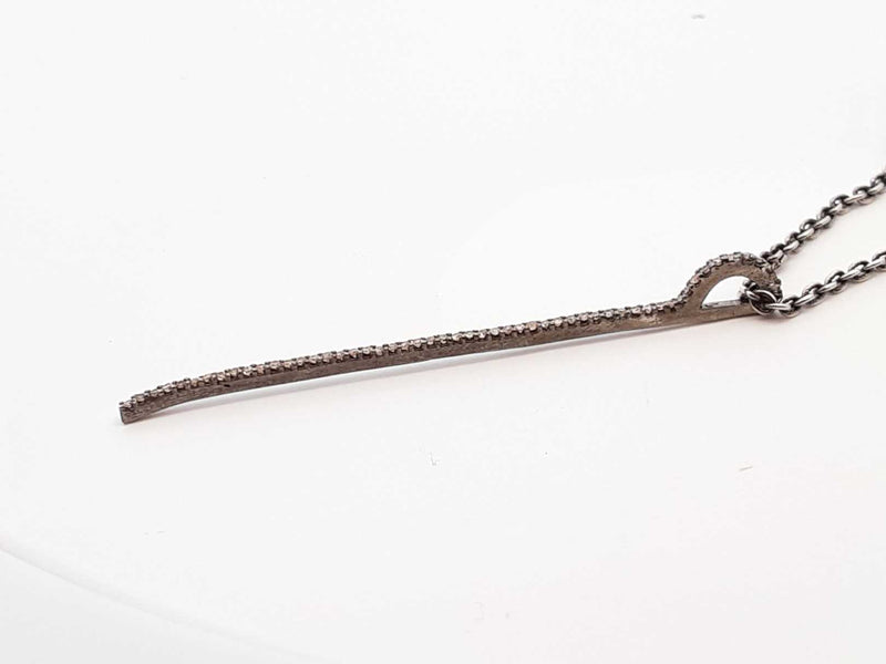 16.25 Cttw Melee Diamond & Silver Fringe Necklace 52.4 Grams 18 Inch Fw1224erxdu