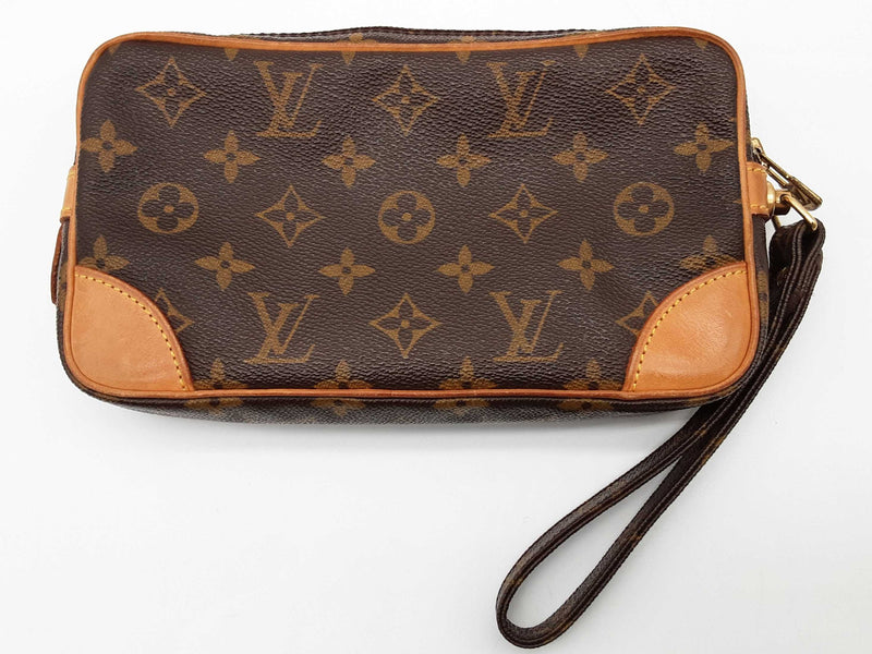 Louis Vuitton Pochette Brown Monogram Clutch Do0425pirde