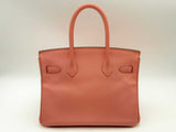 Hermès Epsom Birkin 30 Flamingo Handbag Sd0325lzrxzsa