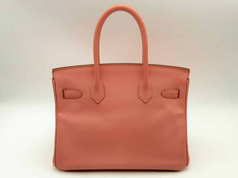 Hermès Epsom Birkin 30 Flamingo Handbag Sd0325lzrxzsa