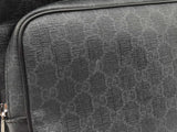 Gucci Medium Day Backpack In Grey & Black Gg Supreme Coated Canvas Fw0226rzxdu