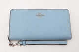 Coach Slim Accordion Zip Powder Blue Wallet Sd0725pzdu
