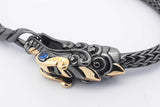 John Hardy Legends Naga Dragon Sterling Silver & 18k Bracelet 19.5g Eb1125ixzsa