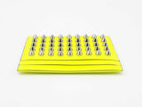 Christian Louboutin Kios Wallet In Neon Yellow Spiked Leather Fw0726oordu