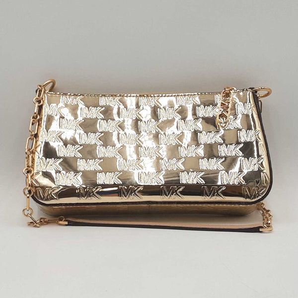 Michael Kors Empire Gold Monogram Shoulder Chain Bag Sd0625wzdu