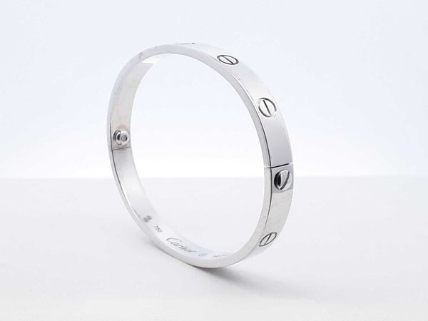 Cartier Love Bracelet In 18k White Gold 30.2 Grams Size 16 Fw0925wpxzdu