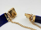 14k Yellow Gold Lapis Lazuli 13.2g Bracelet 6.75 Do1224ixzde