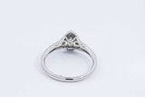 0.83ctw Diamond Ring In 10k White Gold 2.2 Grams Size 7 Eb0126lsxdu