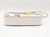 Michael Kors Jet Set Large White Logo Crossbody In Fruit Print Canvas Fw0826rxdu