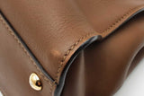 Fendi Peekaboo Brown Leather Top Handle Bag Eb0626pxzsa