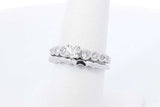 0.91ctw Diamond Wedding Set In 14k White Gold 5.8 Grams Size 7 Eb0925wrxdu