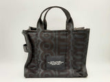 Marc Jacobs The Monogram Medium Black & Gray Canvas Tote Bag Fw1224crsa