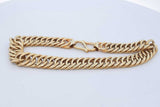 18k Yellow Gold Double Link Bracelet 33 Grams 8 Inch Eb0726osxzde