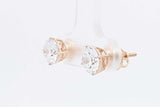 2.0cttw Lab Grown Diamond Stud Screwback Earrings 14k Yellow Gold 1.2g Eb326wcrsa