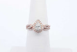 14k Rose Gold Diamond Engagement Set 2.8 Grams Size 5.5 Eb0825rcrde