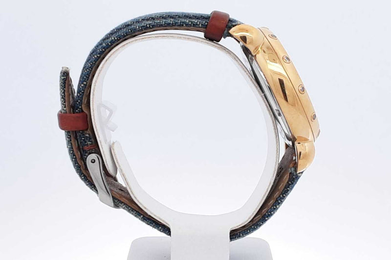 Michele Tropical Paradise Toucan 36mm Gold Tone Stainless Steel Watch Eb625oxzdu