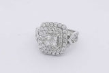 1.26cttw Diamond Ring In 14k White Gold 7.7 Grams Size 7.5 Eb0326ixzsa
