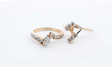 14k Yellow Gold 1.1ctw Diamond Ring Wedding Set Sz 9.5, 7.6g Ebwxzdu144030004925