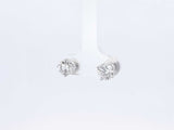 1.80 Cttw Diamond & 14k White Gold Solitaire Stud Earrings 1.2 Grams Fw0926ixzdu
