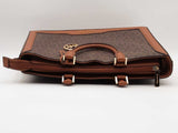 Michael Kors Jessie Large Signature Satchel Brown Aa0726crsa